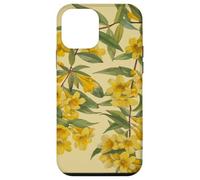 Illustration vectorielle botanique Vintage Jasmin Jaune Coque pour iPhone 12 Mini