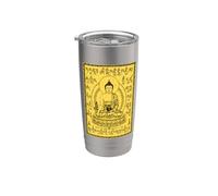 Illustration Vintage de Bouddha pour Décor Zen Gobelet isotherme en acier inoxydable double paroi