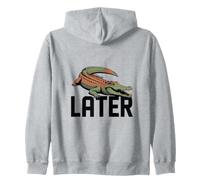 Illustration Vintage de Crocodile pour Amateurs de Nature Sweat à Capuche