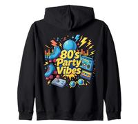 Illustration vintage des années 80 Party Vibes Old School Party Sweat à Capuche