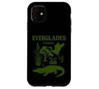 Illustration Vintage du Parc National des Everglades de Floride Coque pour iPhone 11