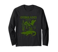 Illustration Vintage du Parc National des Everglades de Floride Manche Longue
