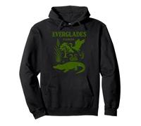 Illustration Vintage du Parc National des Everglades de Floride Sweat à Capuche