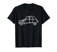 Illustration Vintage d'une 2CV pour Citroën T-Shirt, Homme, Noir, M