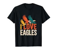 Illustration Vintage I Love Eagles T-Shirt Graphique avec Valeur