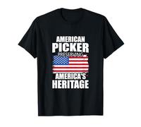Illustration Vintage Proud American Heritage Picker T-Shirt