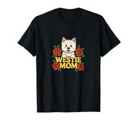 Illustration Westie Mom West Highland White Terrier T-Shirt