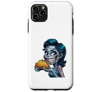 Illustration Zombie Fille Mangeant Taco Coque pour iPhone 11 Pro Max