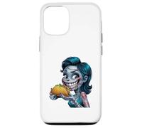 Illustration Zombie Fille Mangeant Taco Coque pour iPhone 12/12 Pro