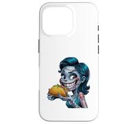 Illustration Zombie Fille Mangeant Taco Coque pour iPhone 16 Pro
