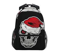 Illustrazione Della Mascotte Di Natale Del Cappello Del Teschio Bandoulière Sacs Cartable à Dos à Cartable Étudiants Sac pour Scolaire Filles Voyages Garçons