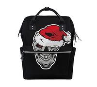 Illustrazione Della Mascotte Di Natale Del Cappello Del Teschio Sac à Langer Sac à Dos Grande Capacité Multifonction Sac à Couches pour Voyage Maman Femme Papa