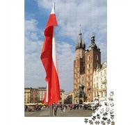 Illustré avec Krakow Main Square 无水印 0A1A6 Puzzle en Bois, 1000 pièces | Pour partager des soirées d'hiver : ce puzzle 1000 pièces adulte convient aux journées calmes autour du Nouvel An.