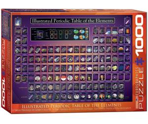 Illustrées Périodique Table 1000pc Puzzle Par Eurographics 680mm x 480mm