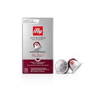 ILLY, 30 Capsules Compatibles Nespresso 3 Emballages De 10 Cafés Goût INTENSO