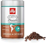 ILLY 6 bocaux de café en grains de 250 grammes Arabica Selection Brésil Cerrado Mineiro Certifié Regenagri
