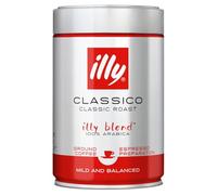 illy Café, café moulu Classico, torréfaction moyenne, grains de café 100% arabica, 250 g
