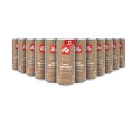 illy, Café Cold Brew Ready to Drink Latte Macchiato, 12 Canettes de 250ml | 100% Arabica avec des Notes de Café, de Lait et de Caramel, Goût Soyeux et Velouté