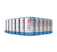 illy, Café en Dosettes E.S.E Monodose Torréfié DÉCAFÉINÉ, 100% Arabica avec des Notes de Caramel, de Chocolat et de Pain Grillé, Sans Caféine, Saveur Équilibrée, 12 Paquets de 18 Dosettes Compostables
