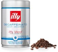 illy, Café en Grains à Moudre DÉCAFFÉINÉ, 1 Boîte de 250g | 100% Arabica avec Notes de Caramel, Chocolat et Pain Grillé, Sans Caféine, Goût Équilibré
