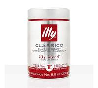 Illy Café moulu café moka régulier (bande rouge), boîtes de 8,8 onces (paquet de 2)