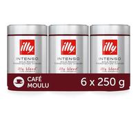 ILLY Café Moulu Espresso Intenso - 100% Arabica - 6 boîtes de 250g soit 1,5kg