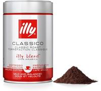 illy, Café Moulu pour Espresso Torréfié CLASSICO, 6 Boîtes de 250g | 100% Arabica avec des Notes de Fleur d'Oranger et de Jasmin, Goût Doux et Arrière-goût Sucré, 1,5 kg au Total