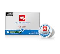 illy Café, riche et équilibré, café décaféiné Classico K-Cups, fabriqué avec du café 100 % arabica, entièrement naturel, sans conservateurs, dosettes de café pour machines Keurig, K-Cups, 10 dosettes