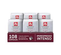 Illy Capsules café Iperespresso Torréfié INTENSO, 6 packs de 18 capsules, au total 108 capsules