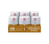 illy, Capsules Iperespresso Arabica Selection Éthiopie, 108 Capsules | 100% Arabica avec des Notes de Jasmin, Fleur d'Oranger et Camomille, Saveur Délicate, 6 Paquets de 18
