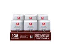 illy, Capsules Iperespresso Arabica Selection Guatemala, 108 Capsules | 100% Arabica avec des Notes de Chocolat, Goût Amer et Intense, 6 Paquets de 18