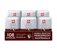 illy Capsules Iperespresso Arabica Selection Guatemala, 100% Arabica, notes de chocolat, 108 capsules