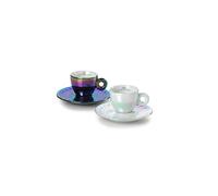 illy Collection 25568 Lot de 2 tasses à expresso Art Collection John Armlender, tasses + soucoupes numérotées et signées