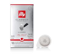 illy Dosettes de Café Espresso, Goût Classique pour Café Long 100% Arabica - Boîte de 18 Dosettes