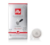 illy Dosettes de Café Espresso, Goût Classique pour Café Long 100% Arabica - Boîte de 18 Dosettes