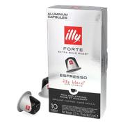 Boîte de 10 Capsules café Illy Torrefaction Forte 8909 Argent et Noir