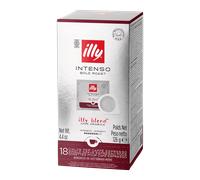 Café Illy Torréfié INTENSO en dosettes E.S.E. - 1 boîte de 18 dosettes