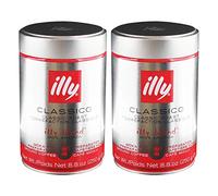 Illy Moka, 100% Café Arabica, Gema hlener röst Café, Expresso, torréfaction Normale, boîte, 2 x 250 g