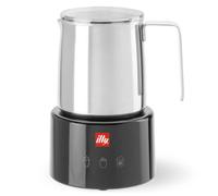 Illy mousseur à lait noir argenté