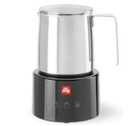 Illy mousseur à lait noir argenté