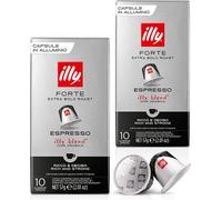 Illy Nespresso Forte Extra Bold Roast 2x10 Kapseln 100% Arabica Espresso