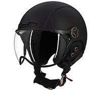 ILM Casque Velo VTT Homme Femme Adulte Ski Snowboard avec Visière Amovible Protège-Oreilles ASTM CPSC et CE Z102,Noir Mat,M
