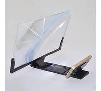 ILmira Nouveau Support HD de téléphone Portable d'amplificateur d'écran 3D de 14 Pouces pour Le Support de Protection d'yeux élargi d'écran se Pliant de vidéo (Couleur : Noir) Auspicious