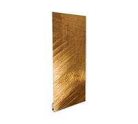 ILO-Radiateur Électrique Mural- Rayonnant- Design- WIFI Connecté +38 Décors- Extra Plat- 750w- Pour pièce de 15m2 -OrientationVert.+Horiz.-Éco, Silencieux- Fabrication France- Or brossé