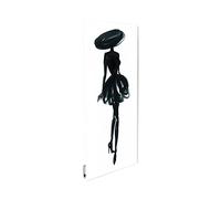ILO-Radiateur Électrique Mural- Rayonnant- Design- WIFI Connecté +38 Décors- Extra Plat- 750w- Pour pièce de 15m2 -OrientationVert.-Éco, Silencieux- Fabrication France- Mademoiselle