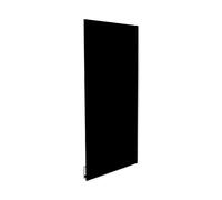 ILO-Radiateur Électrique Mural- Rayonnant- Design- WIFI Connecté +38 Décors- Extra Plat- 750w- Pour pièce de 15m2-Orientation Vert.+Horiz.-Éco, Silencieux- Fabrication France- Noir