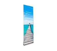 ILO - Radiateur Électrique Rayonnant Mural - 500W - +28 Motifs- Extra Plat, Verre- IP44 - Connecté WIFI - Ponton Caraïbes