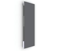 ILO/Radiateur Électrique Rayonnant Soufflant Mural / 1250W / +28 Motifs, Design Unique/Extra Plat Verre Trempé / IP44 / Vertical/Programmable, Éco, Silencieux/Made In France/Gris Souris