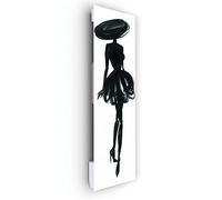ILO|Radiateur Électrique Rayonnant Soufflant Mural| Design| +38 Décors| Extra Plat Verre Trempé| 1250w| IP44 |OrientationVert.|Programmable, Éco, Silencieux| Fabrication France| Mademoiselle