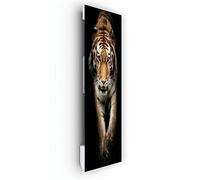 ILO-Radiateur Électrique Soufflant Mural- Rayonnant-Tigre | +38 Décors- Extra Plat- 1750w- Pour pièce de 27m2 -Orientation Vert.-Éco, Silencieux- Fabrication France